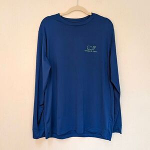 Vineyard Vines Performance Long Sleeve Men's Shirt Blue Size Medium
